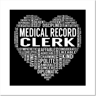 Medical Record Clerk Heart Posters and Art